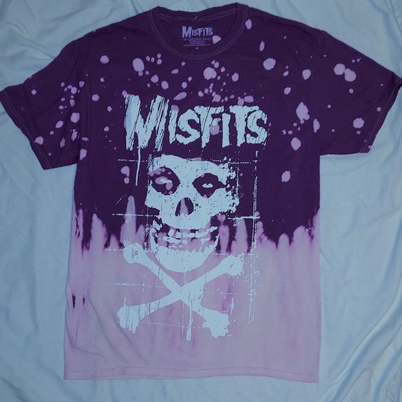 Misfis Fiend Tie Dye Bleach punk rock Official T-Shirt M runs smaller NWT - Picture 1 of 3
